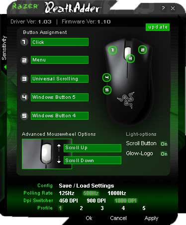 Razer DeathAdder Gaming Mouse Gaming Mouse, Razer 1