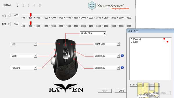 SilverStone Raven Mouse Gaming Mouse, SilverStone 6