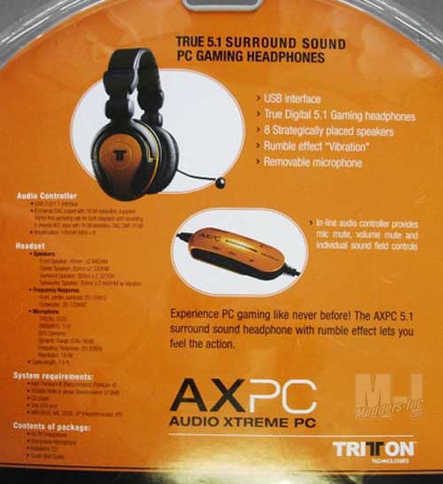 Tritton AXPC USB 5.1 Digital Headset 5.1, AXPC, Headphones, Headset, Tritton, USB 3
