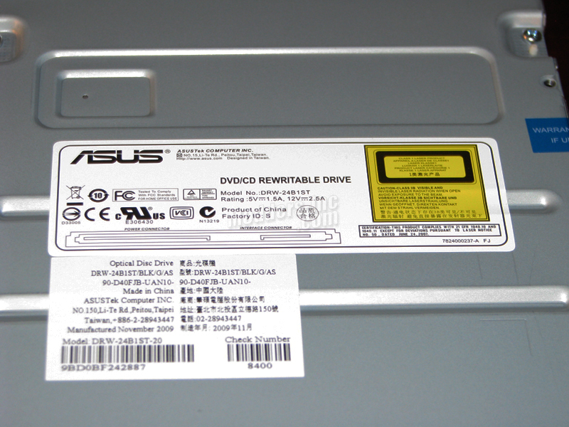 ASUS DVD-RW DRW-24B1ST Optical Drive ASUS, DVD-RW, optical drive 4