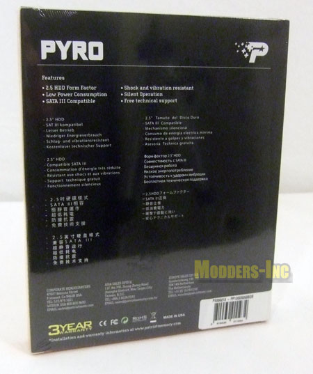 Patriot Pyro SATA III 120GB SSD 3