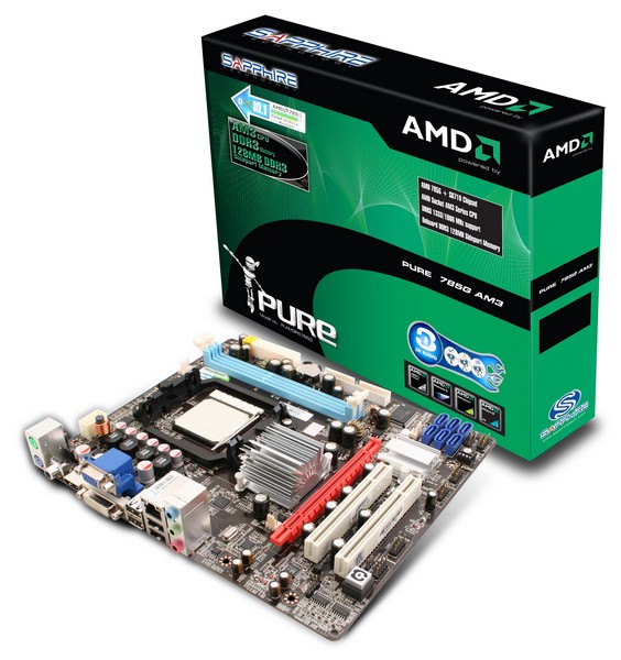 Sapphire Pure 785G Motherboard Motherboard, Pure 785G, Sapphire 2