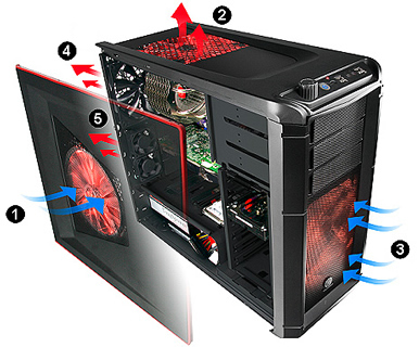 Thermaltake Element G Mid Tower Computer Case computer case, Element G, Mid Tower, Thermaltake 1