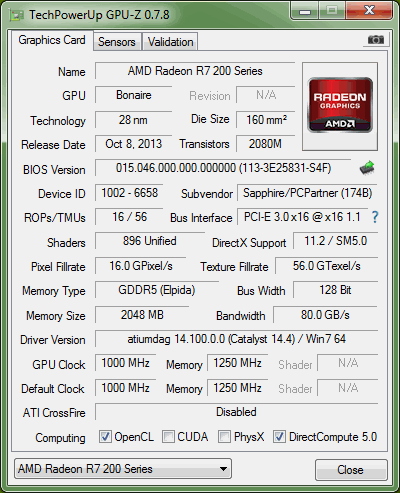 Out-of-the-box CPU-Z Screenshot