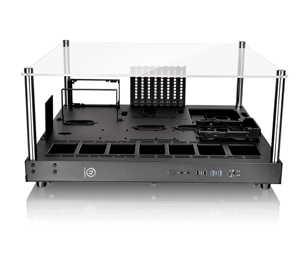 Thermaltake CORE P5 Open Air Mid Tower Case Review 1 3-way-placement-o-the-Thermaltake-core-p5