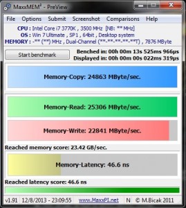 MaxxMem Tightened Timings