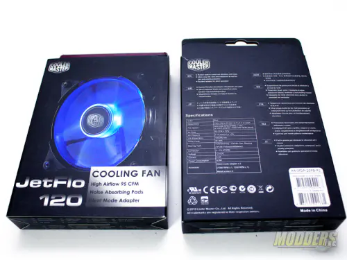 Cooler Master JetFlo Series Fans Review 2 Cooler Master JetFlo 120mm LED Fan box