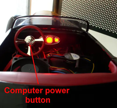 Boydster 1932 Hot Rod PC Case Mod 3 Boydster Hot Rod PC Start Button