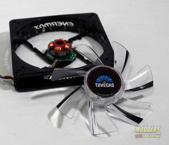 Enermax T.B.VEGAS SINGLE 120 mm Fan apart