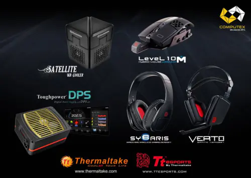 Thermaltake and Tt eSPORTS are celebrating a brilliant victory at the “COMPUTEX d&i Awards 2014” 1 Thermaltake wins its 7th COMPUTEX d&i Awards 2014!