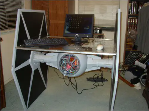 Star Wars Case Mods 5 Tie Fighter desk