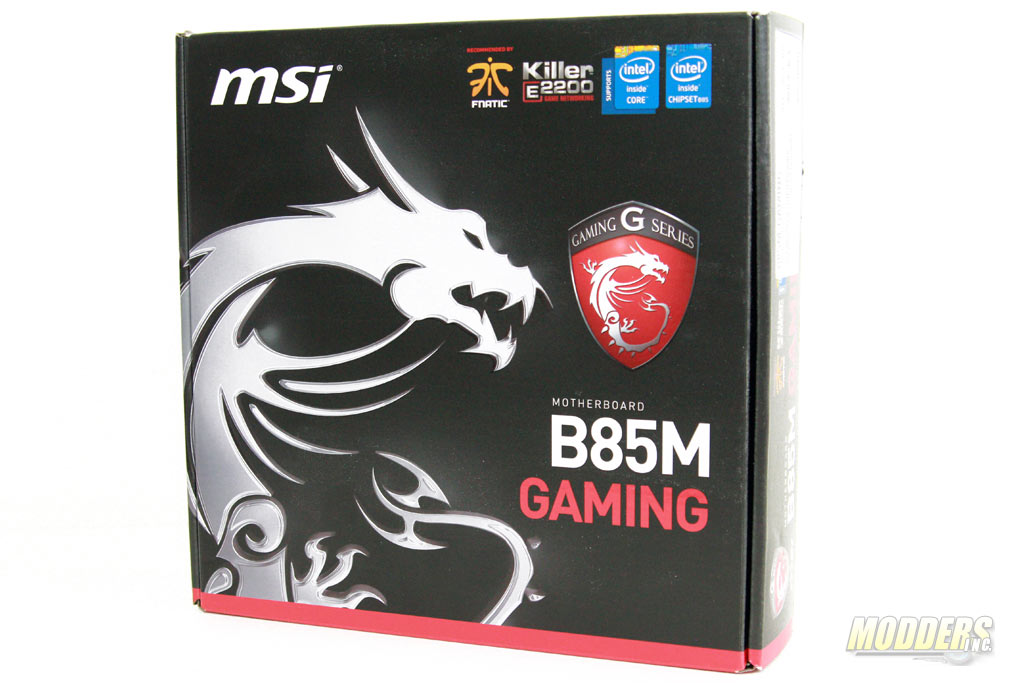 MSI B85M Gaming Motherboard Box