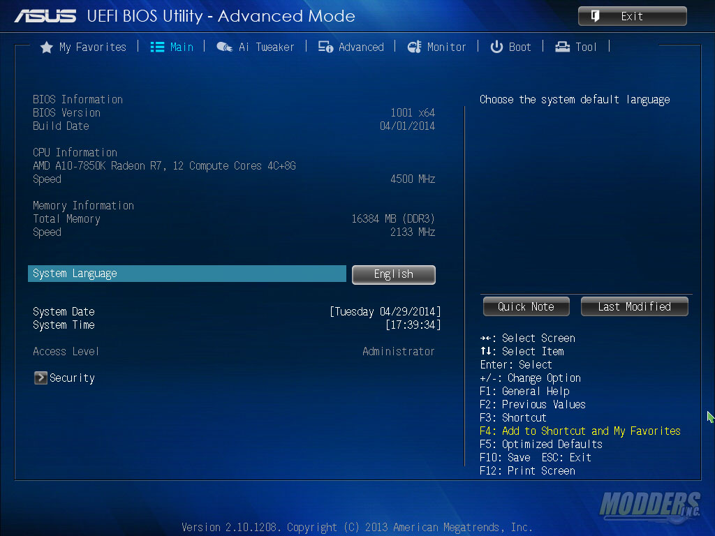 Asus Ax Pro Fm2 Motherboard Review Page 4 Of 8 Modders Inc
