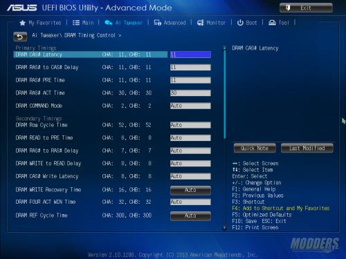 UEFI - AI Tweaker DRAM Timing