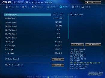 UEFI - Monitoring values