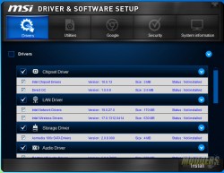 Software Disc Contents