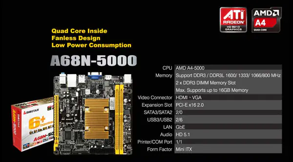Biostar Launches New mini-ITX SoC Mainboard Line 2 Quad-Core AMD