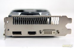Sapphire R7 260X 100366-3L Video Card Rear Connector View