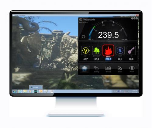 Thermaltake DPSApp provides Power Consumption, Efficiency, and Voltage Monitoring