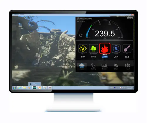 Thermaltake New Power Supply with Smart Software Toughpower DPS G Series and DPSApp 2 Thermaltake DPSApp provides Power Consumption, Efficiency, and Voltage Monitoring