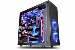 Thermaltake Versa H34 mid-tower chassis deliver advanced liquid cooling solutions and stress-free cable management