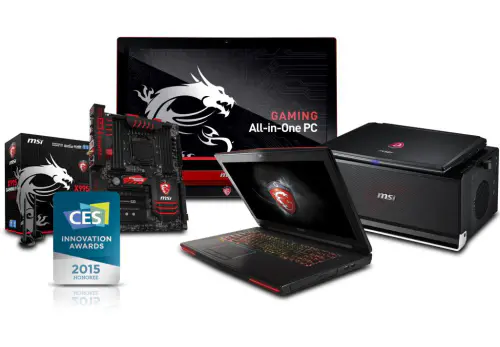 MSI Products Named as 2015 CES Innovations Honoree 1 MSI Gaming Notebooks, All-in-One PC and Motherboard Named as 2015 CES Innovations Honoree