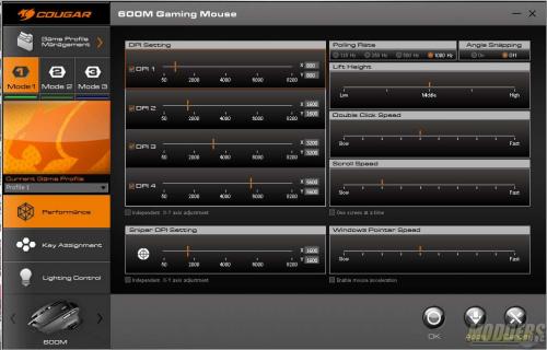 Performance Control Panel