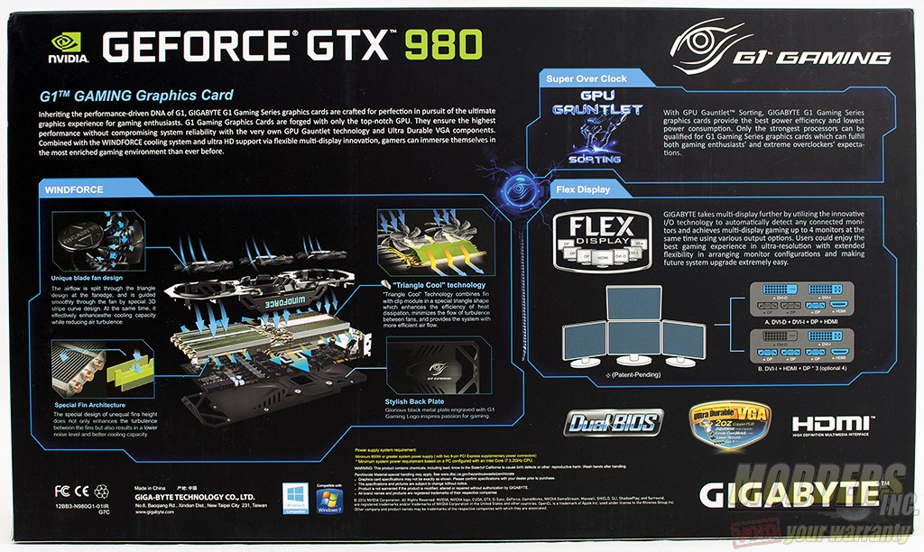 Gigabyte GTX 980 G1 Gaming 4GB Video Card Review - Modders Inc