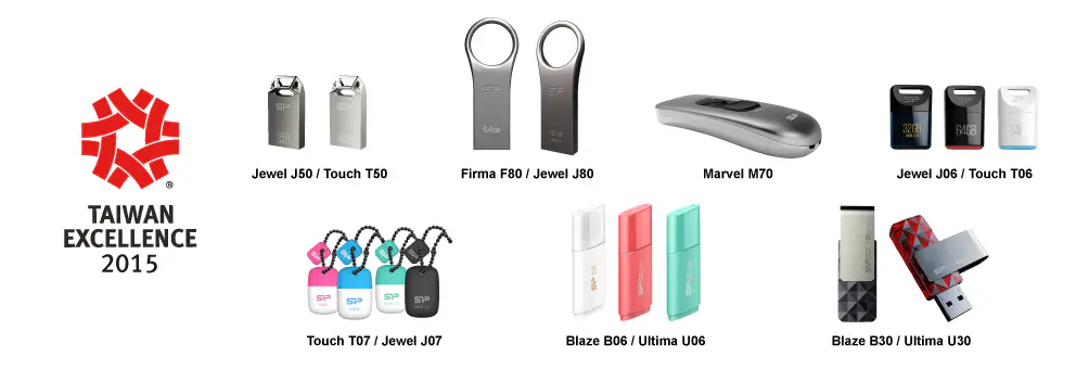 Silicon Power Received Ten Awards from Taiwan Excellence 2015 for Six Consecutive Years 2 SPPR_Taiwan Excellence Award 2015_USB Flash Drive