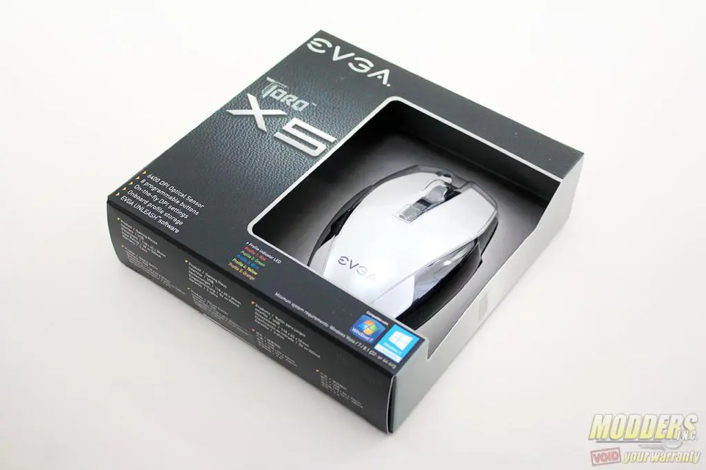 EVGA Torq X5 Mouse Review: Ambidextrous Design Done Right 3 EVGA Torq X5 Packaging