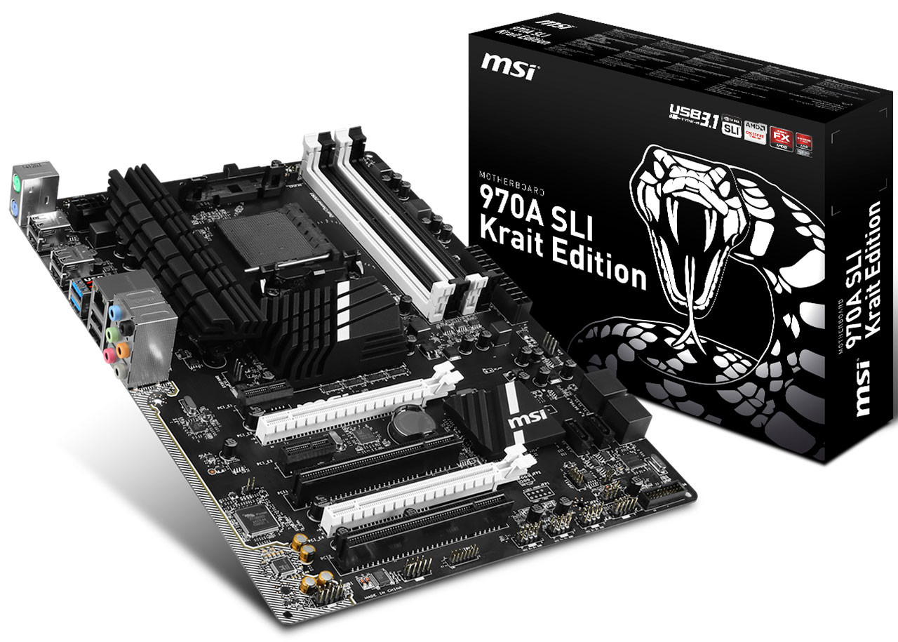 MSI 970A Krait SLI is World's 1st AMD motherboard featuring USB 3.1 970, 970a, Am3+, AMD, krait, Motherboard, MSI, sli 1
