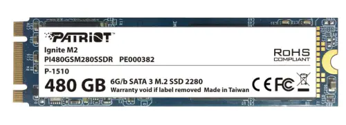 Patriot New Ignite Series M2 SATA Solid-State Drive 1 Patriot Announces Ignite Series M2 SATA Solid-State Drive