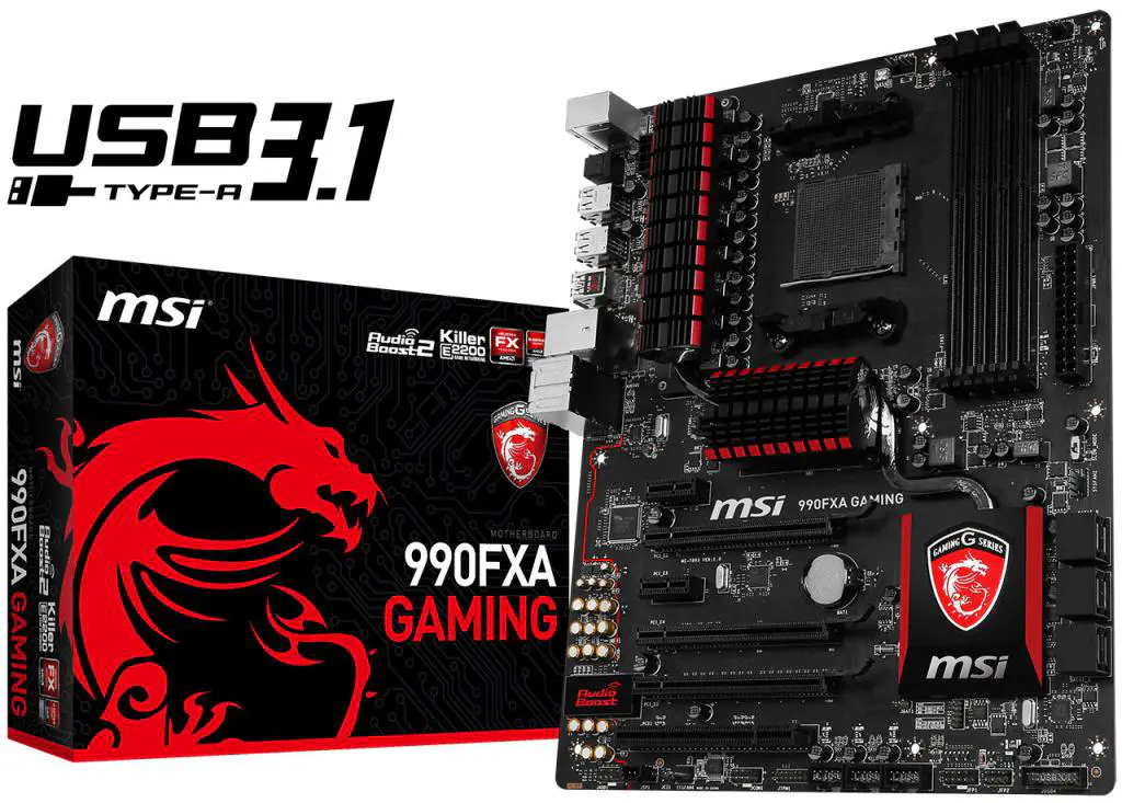 New MSI 990FXA AM3+ GAMING Motherboard Features USB 3.1 and NVMe Support 1 16c