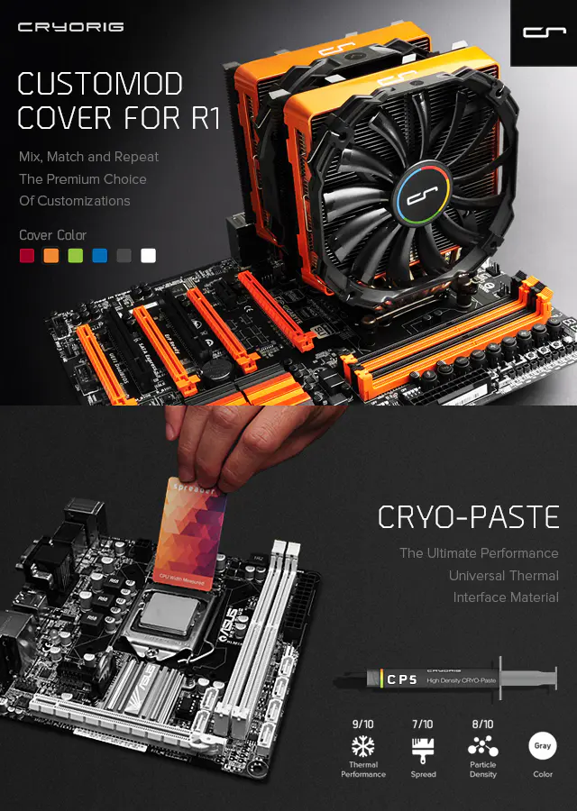 CRYORIG Announces new line of CUSTOMOD Covers and CRYO-Paste (PR) 1 20150519_coverall(1)