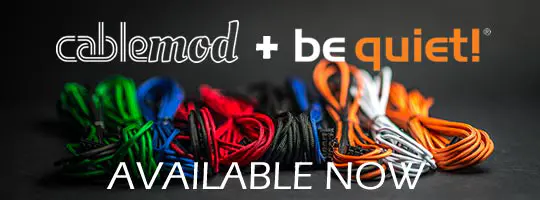 CableMod Premium Cable Kits Now Compatible with be Quiet! PSUs 1 cablemodbq