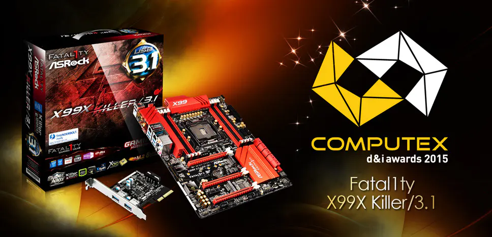 ASRock Fatal1ty X99X Killer/3.1 Takes Home the COMPUTEX d&i Award 2015 1 image003