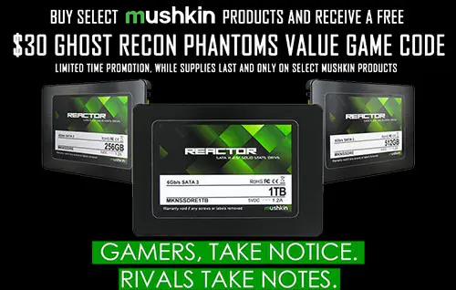 Mushkin Announces REACTOR Series Expansion with UBISOFT's Ghost Recon Phantoms 1 mushkin