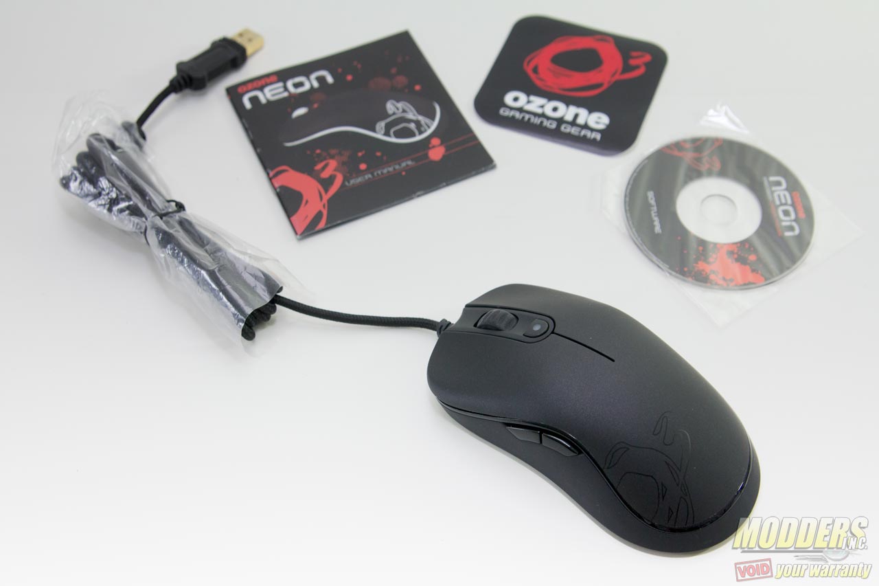 Ozone Neon Gaming Mouse Review: Light and Agile ambidextrous, avago 9500, laser, led, mouse, Ozone 4