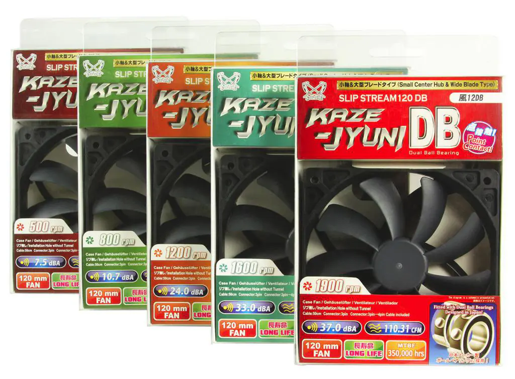 Scythe releases Slip Stream 120 DB Fans with Dual Ball Bearing and long life span (PR) 1 slipstream