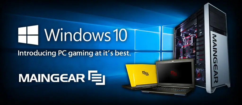 MAINGEAR Arms Acclaimed Gaming Powerhouses with Windows 10 1 maingear10
