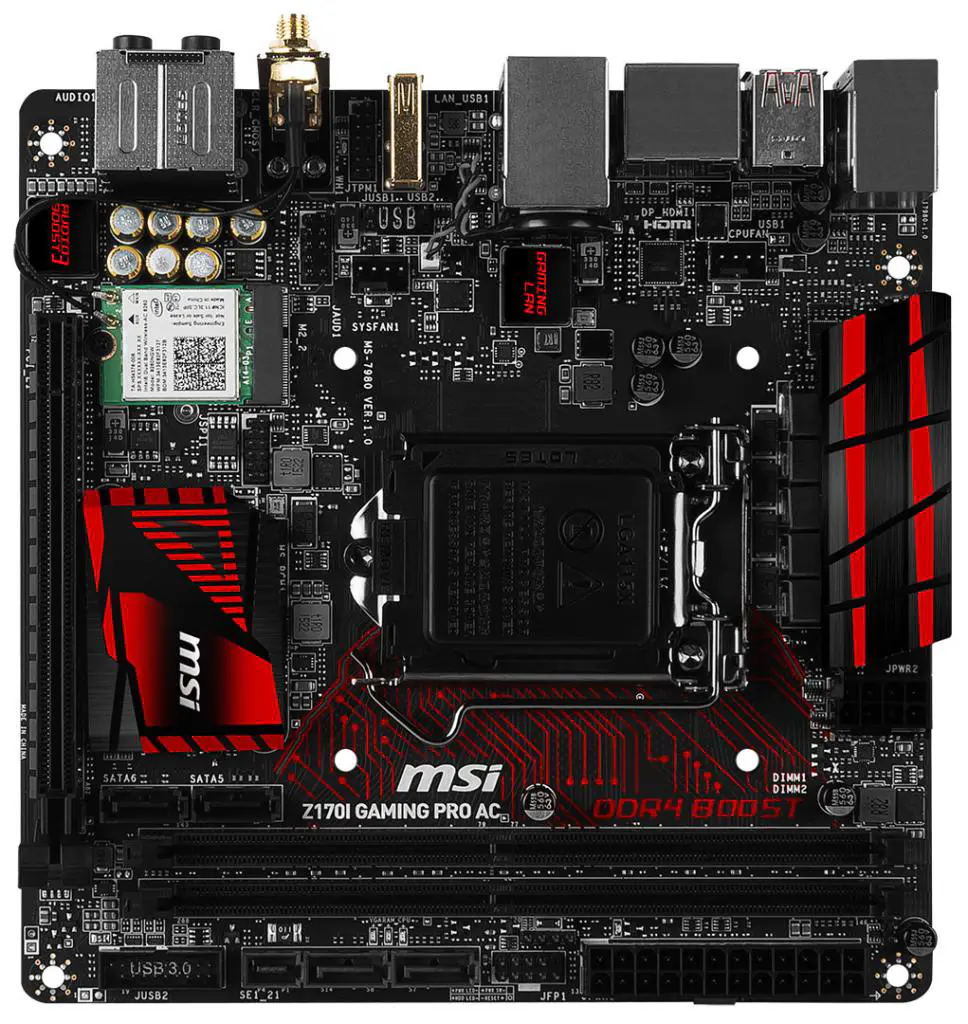 MSI B150M Night Elf and Z170I GAMING PRO AC Motherboards Unveiled 4 z170ib