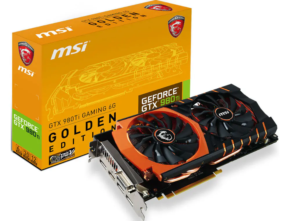 GTX 980Ti Gets the MSI Gaming Golden Edition Treatment 1 gtx980tigea