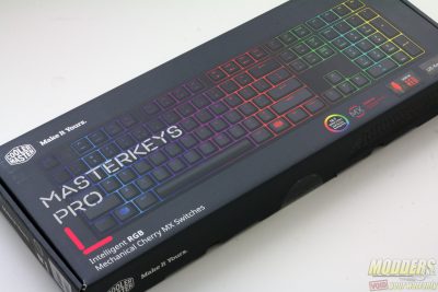 Cooler Master MasterKeys Pro L Keyboard Packaging