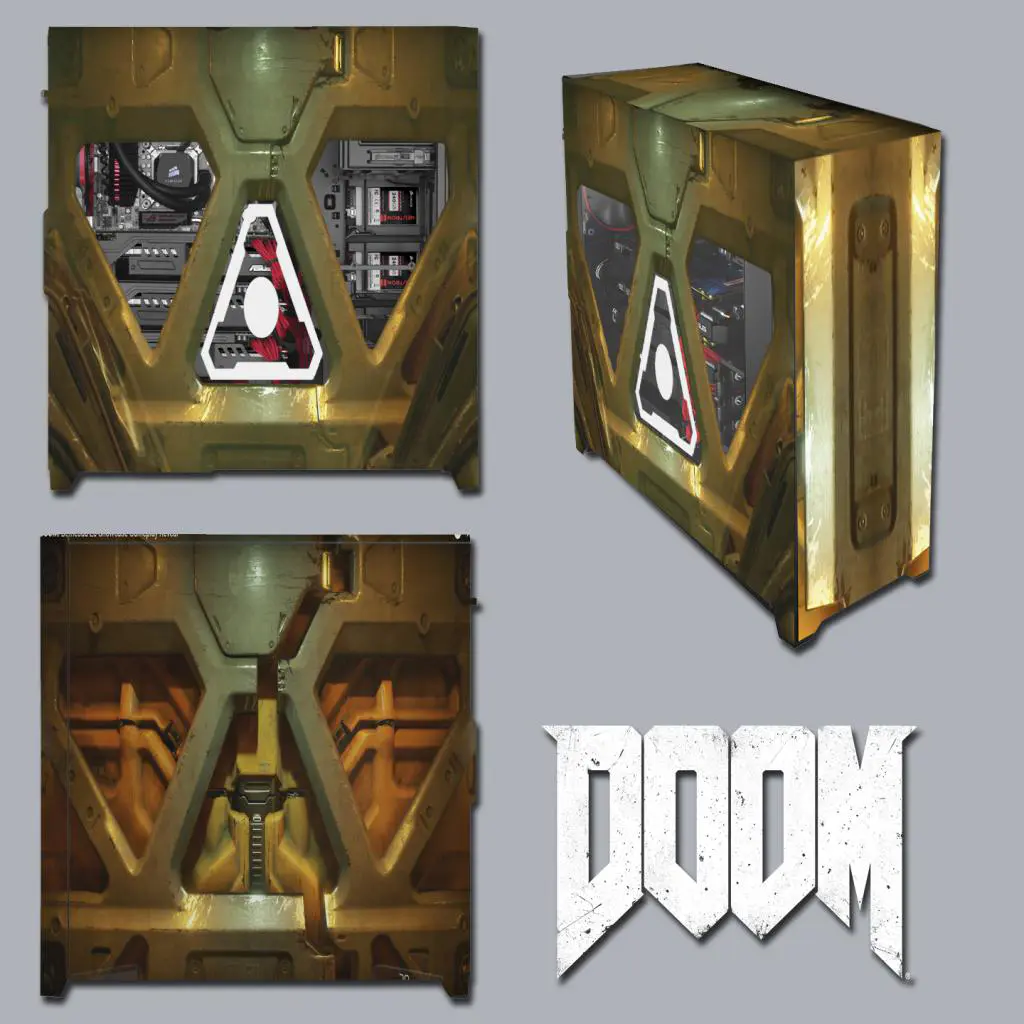 DOOM 2016 Case Mod by Dewayne Carel 1 DOOM-door-1