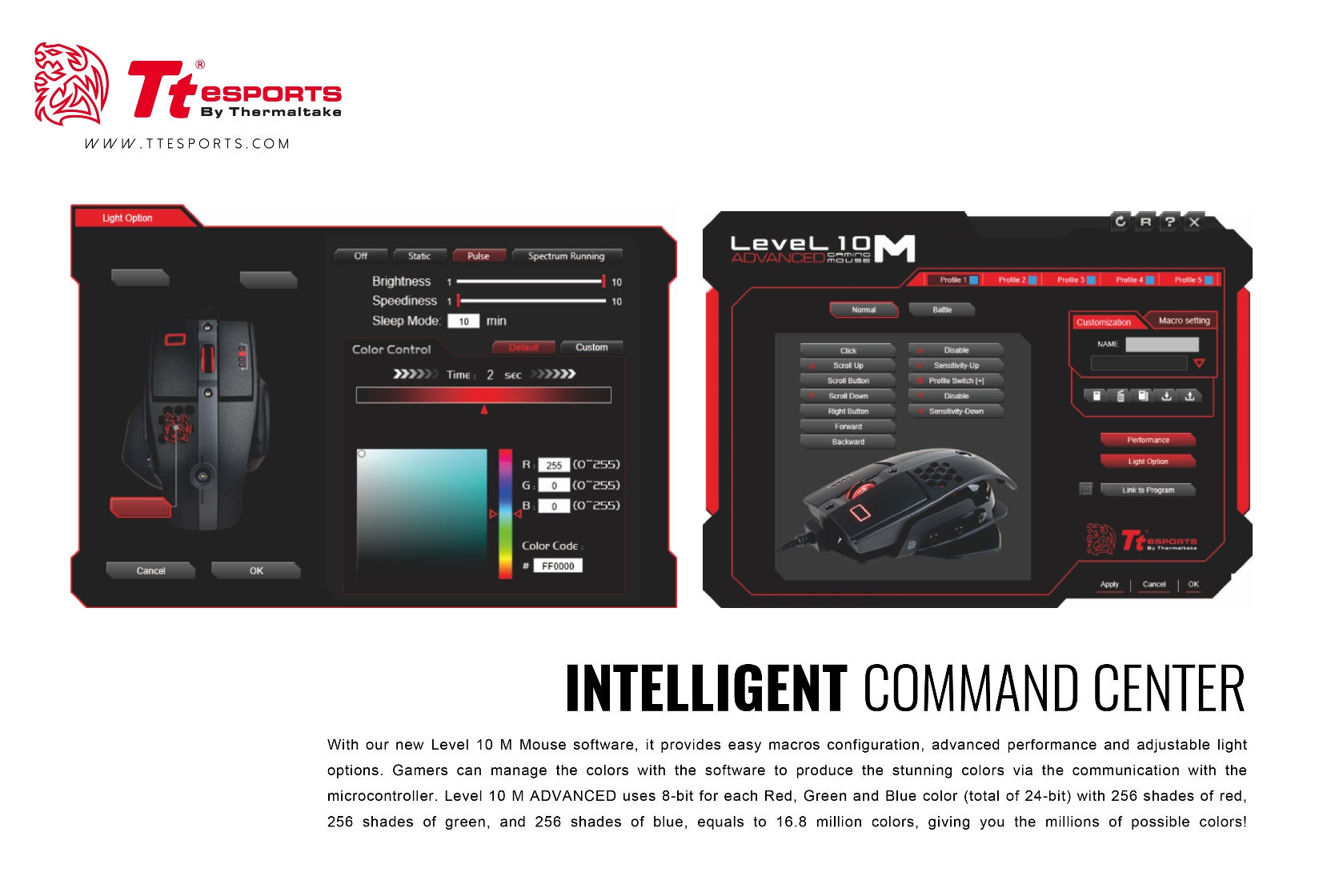 Tt eSPORTS Level 10 M Advanced Mouse Launched Gaming, Level 10 M, mouse, Thermaltake, Tt eSports 1