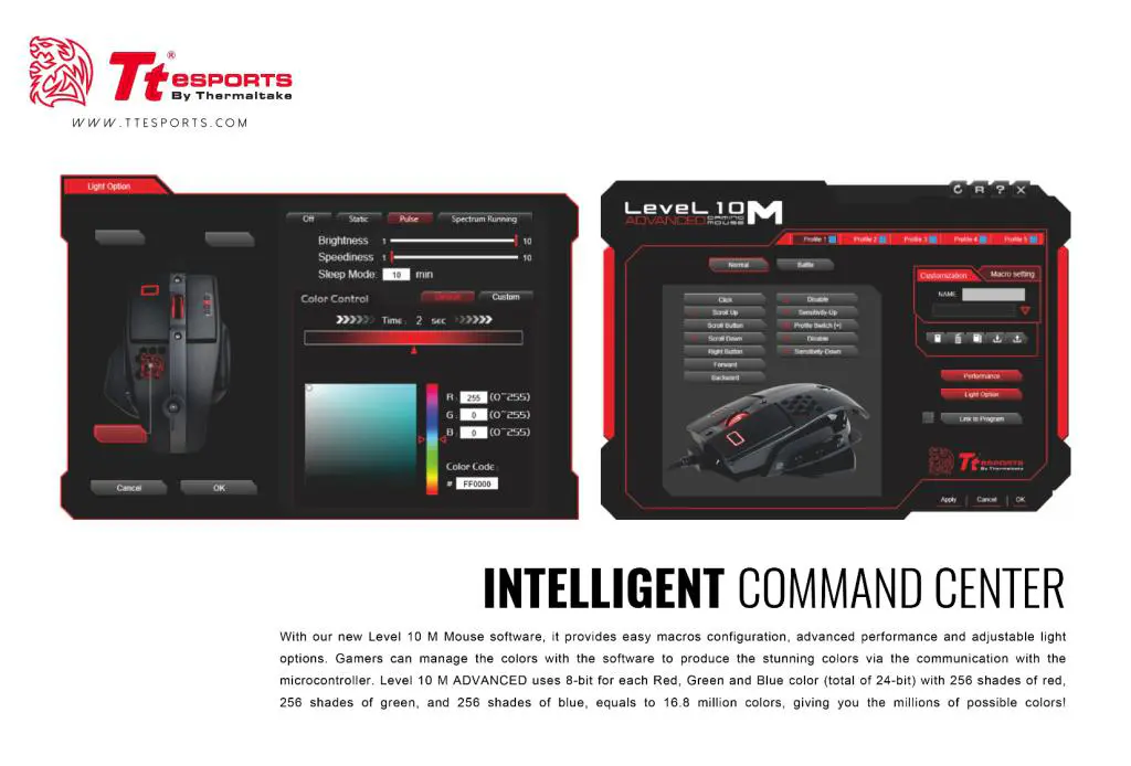 Tt eSPORTS Level 10 M Advanced Mouse Launched 5 Tt eSPORTS Level 10 M Advanced Mouse Launched Gaming, Level 10 M, mouse, Thermaltake, Tt eSports 1