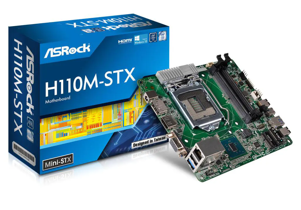 Compact is where ASRock's at with new Beebox NUC Refresh and H110M-STX Motherboard Releases 2 The world's 1st Mini-STX motherboard_ASRock H110M-STX