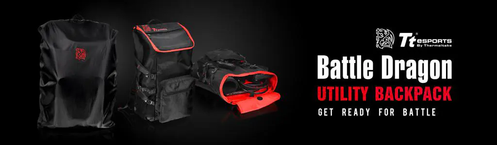 Tt eSPORTS Announces Battle Dragon Utility Backpack for Gamers On-the-go 5 Tt eSPORTS BATTLE DRAGON UTILITY BACKPACK_ Banner
