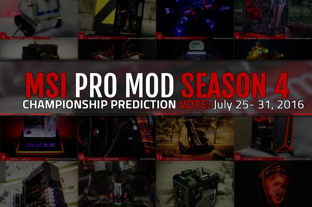 MSI PRO MOD Season 4 Championship Prediction Voting Begins 1 championshipprediction