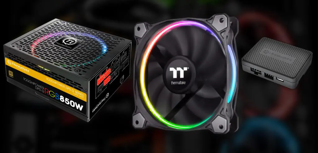 Thermaltake Doubles Down on RGB LED with new Riing Fans and DPS G PSU 1 thermaltake